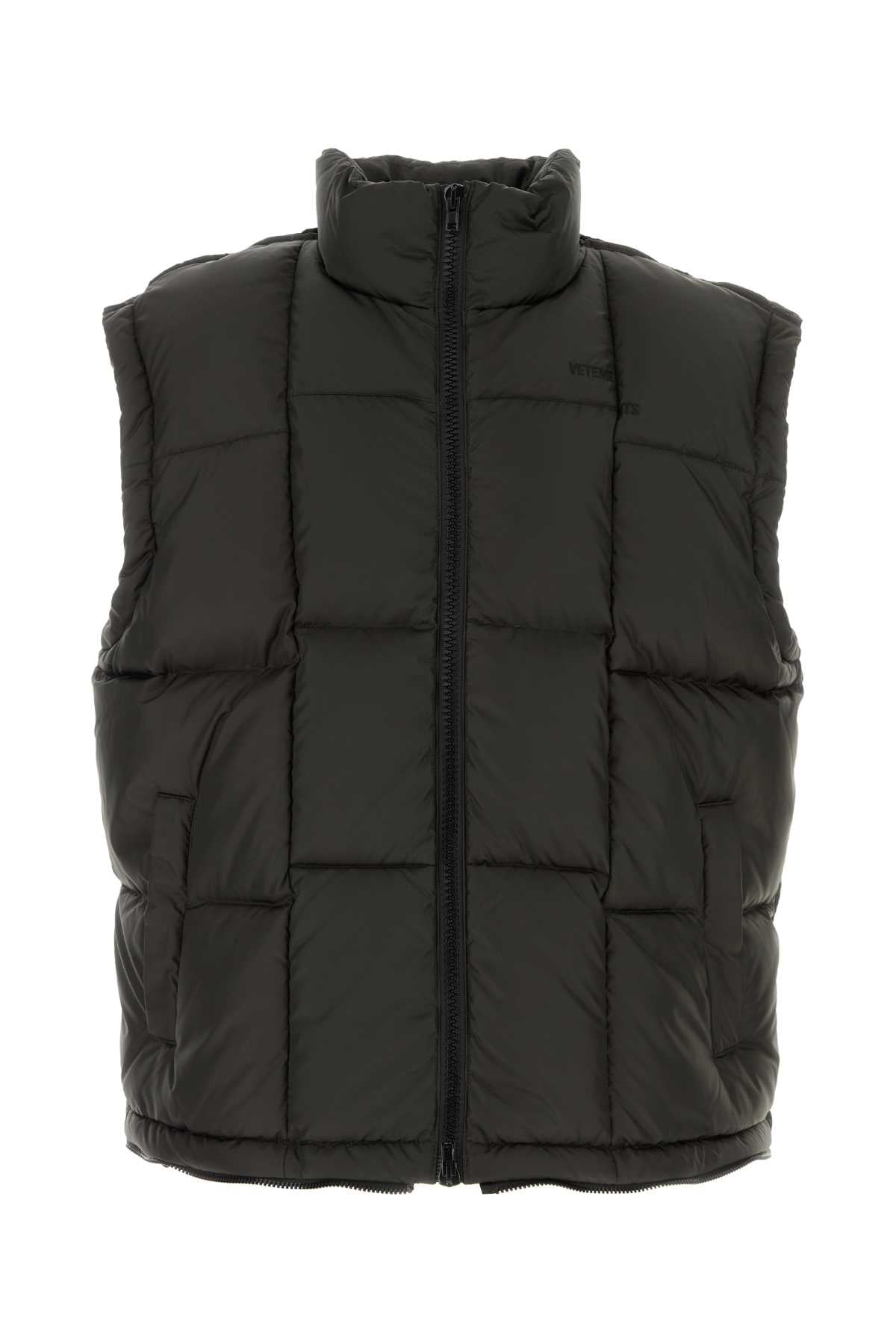 Vetements Puffer Puffer Vest — Black
