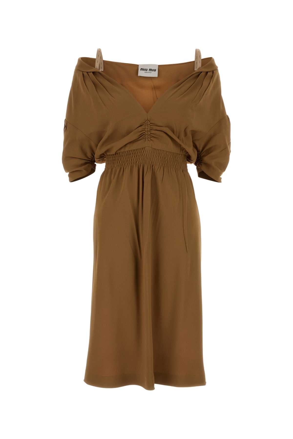 Miu Miu Abiti Dress — Beige