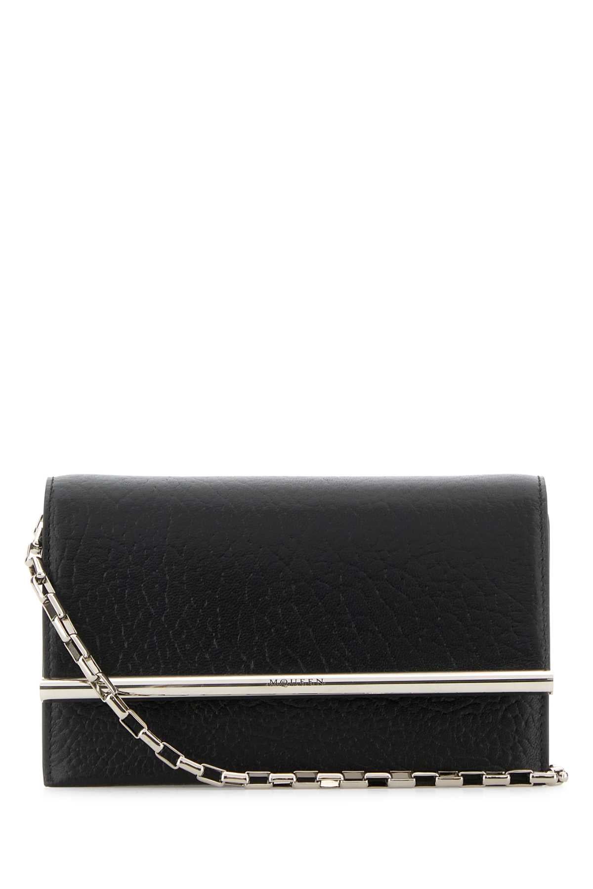 Alexander McQueen Satch Clutch — Black