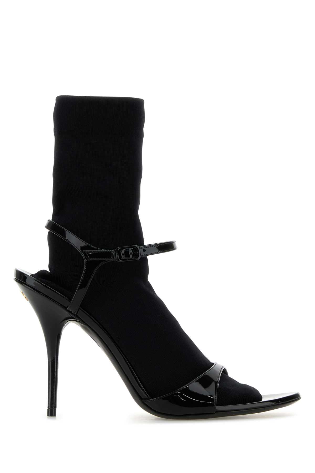 Balenciaga Avenue Heel Sandal — Black