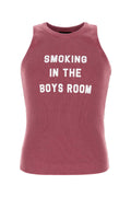 Dsquared2 Ribbed Cotton Tank Top — Pink