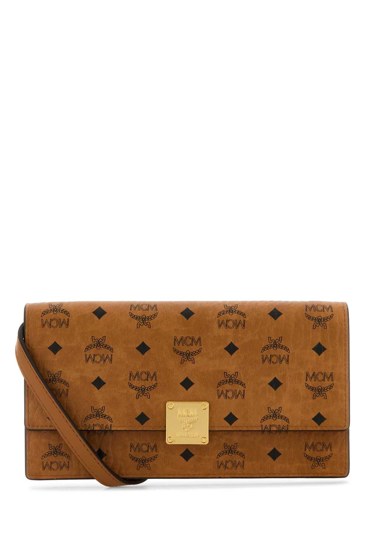 MCM Aren Wallet — Cognac