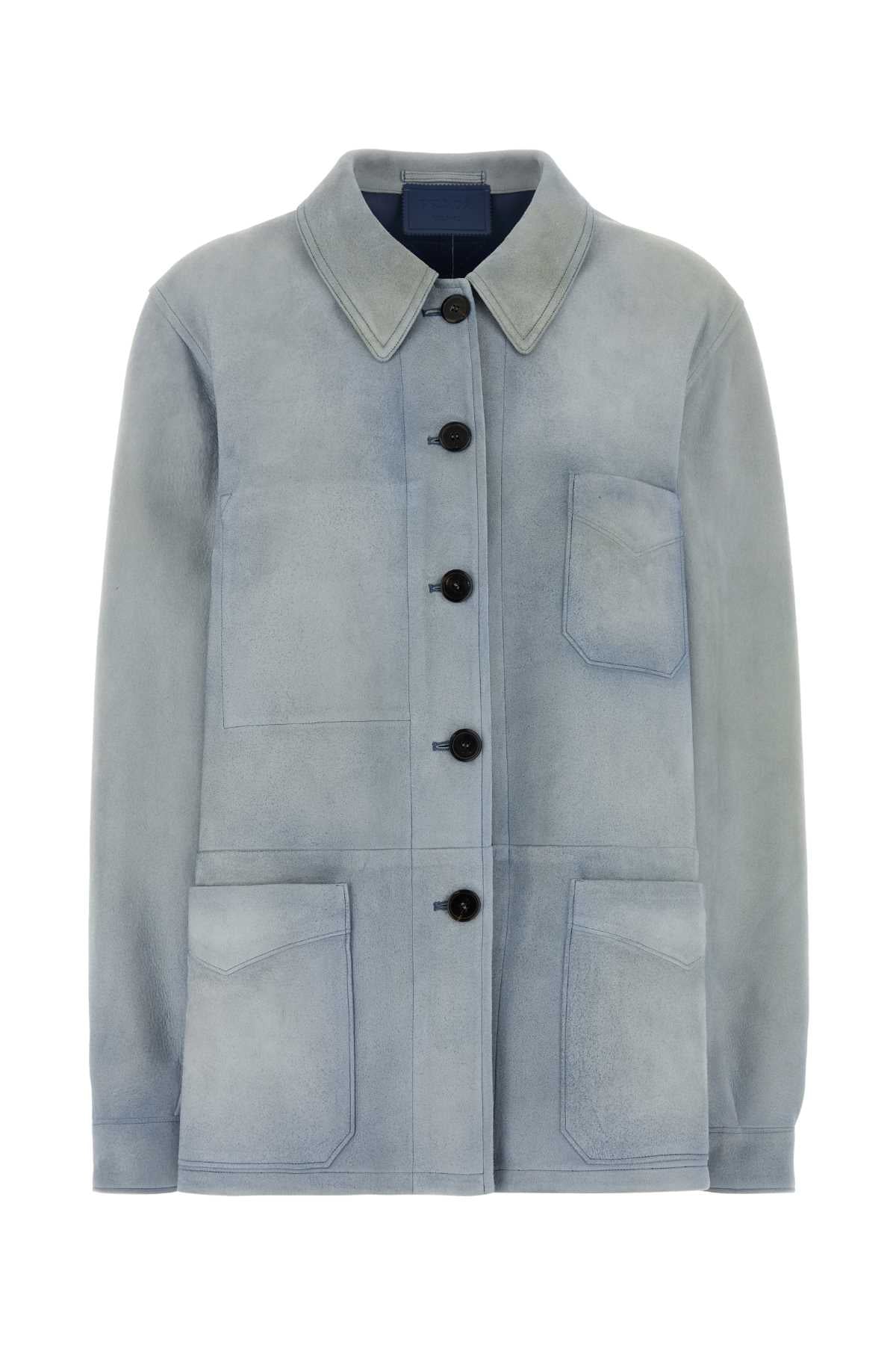 Prada Pelle Jacket — Blue