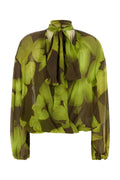 Blumarine Print Blouse — Green