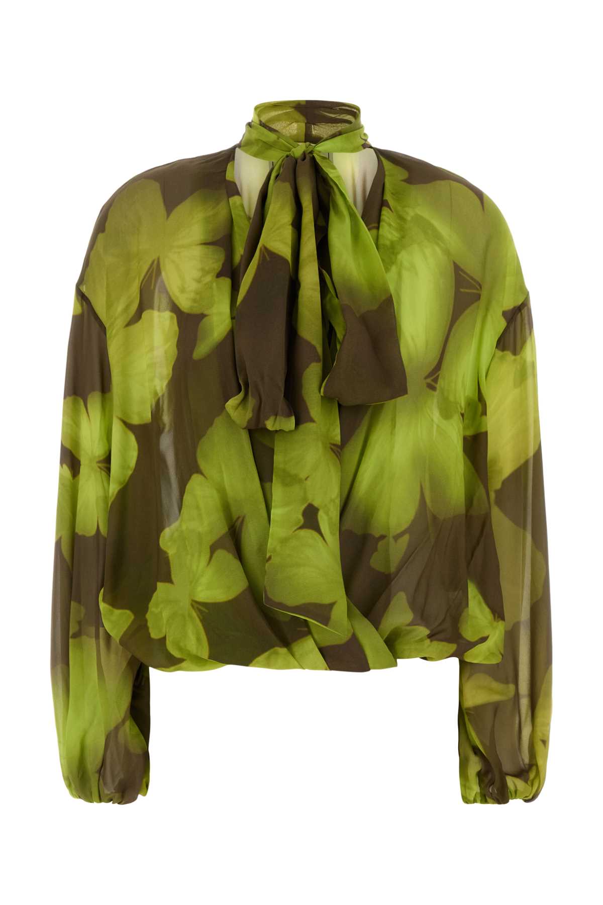 Blumarine Print Blouse — Green