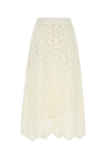 Farm Rio Flower Skirt — White
