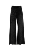 Diesel Wide-Leg Black Denim Jeans — Black