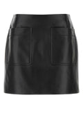 Bottega Veneta Nappa Skirt — Black