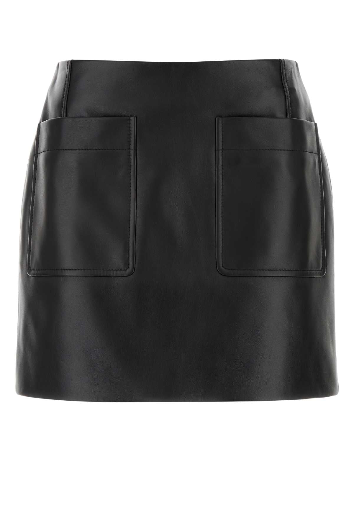 Bottega Veneta Nappa Skirt — Black