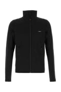 Prada Stretch Pile Sweatshirt — Black
