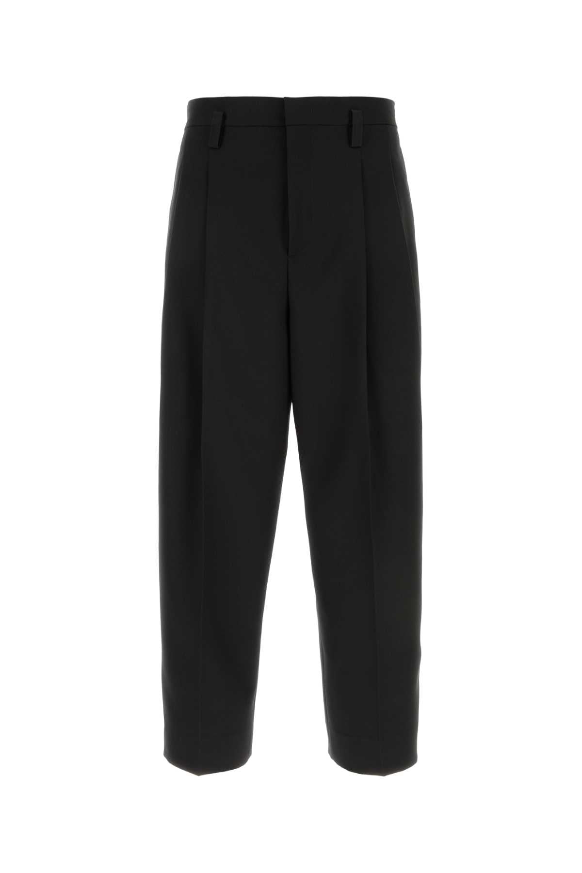 Jil Sander Polyester Trousers — Black