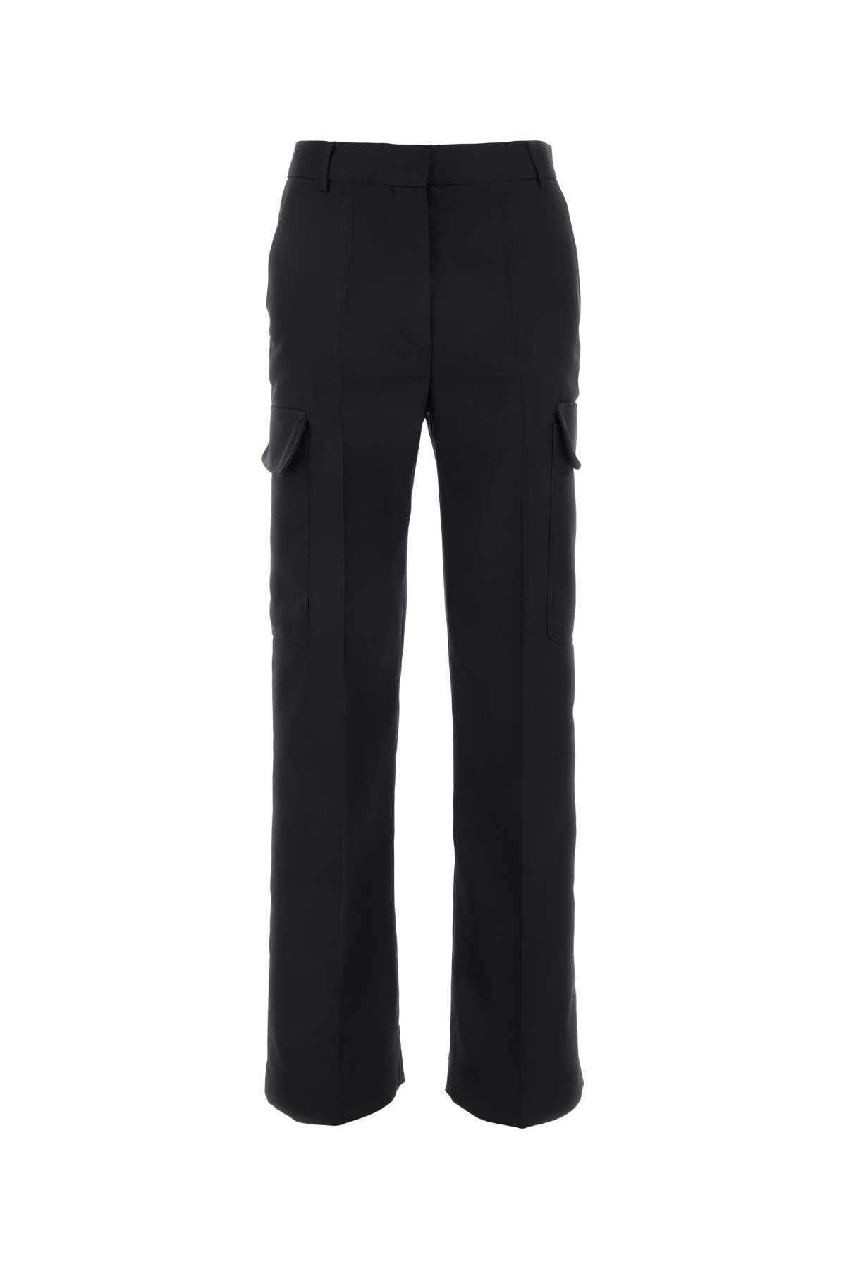 Stella McCartney Flap-Pocket Cargo Cargo Pants — Black