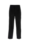 Vtmnts Wool Felt Trousers — Black