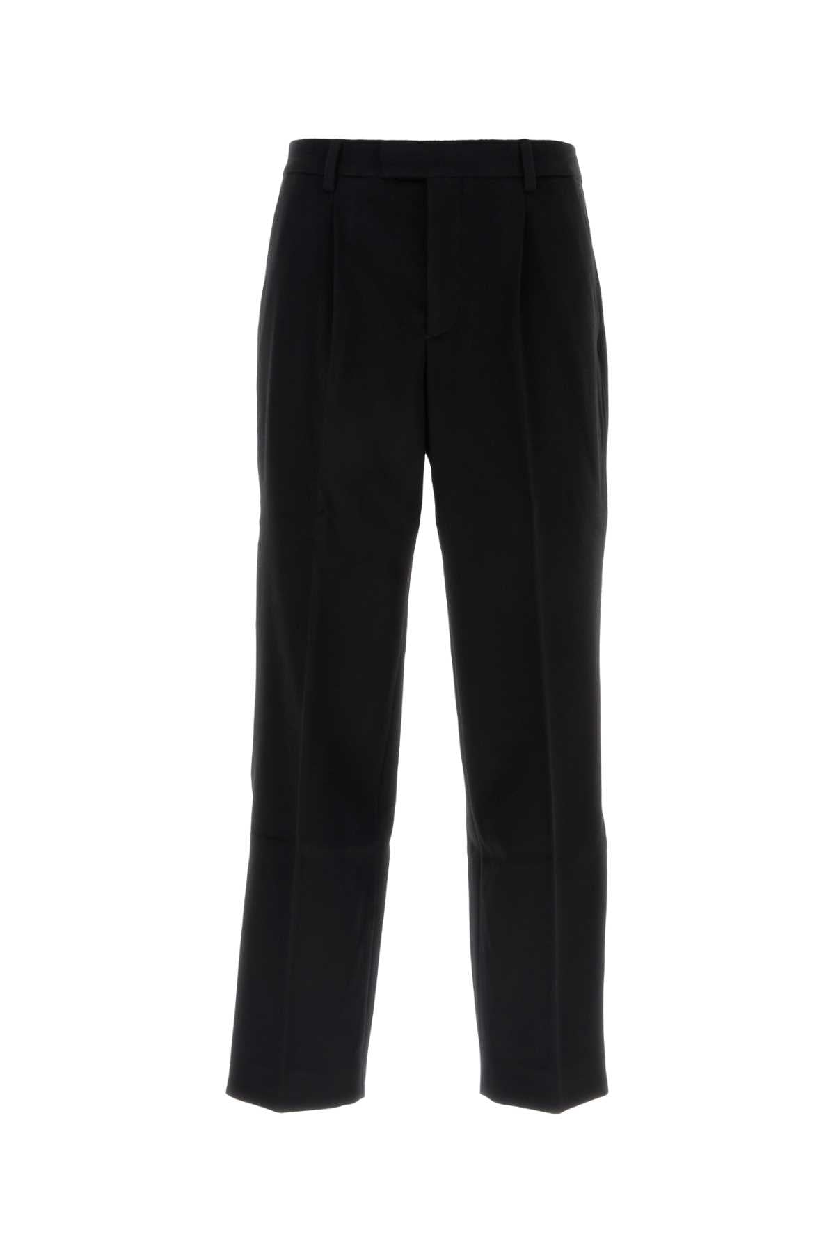 Vtmnts Wool Felt Trousers — Black