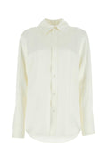 Bottega Veneta Satin Shirt — White
