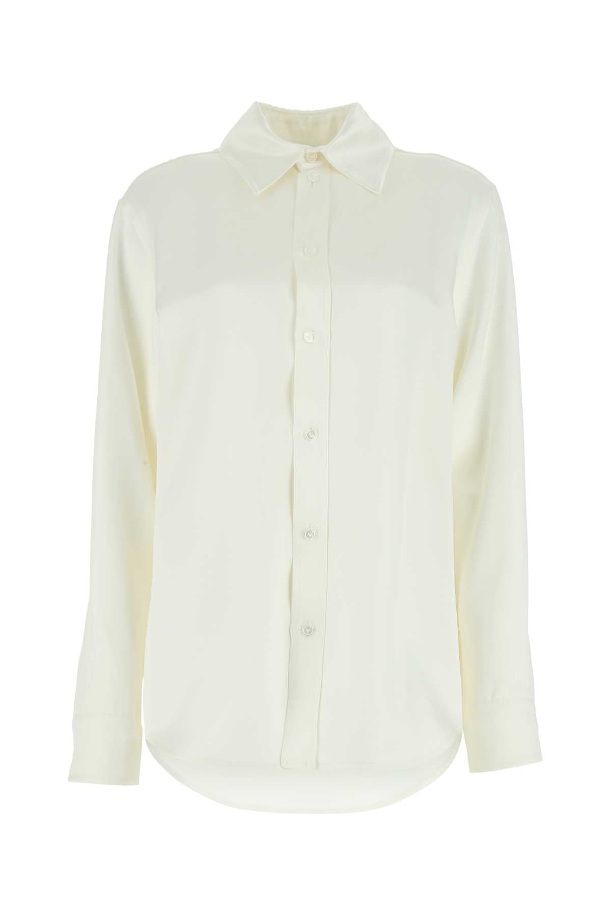 Bottega Veneta Satin Shirt — White
