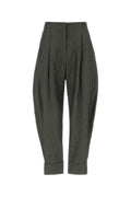 Pt Torino Cotton-Linen Trouser — Gray