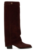 Fendi Minerva Boot — Burgundy