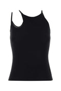 Alexander McQueen Viscose Mesh Tank Top — Black