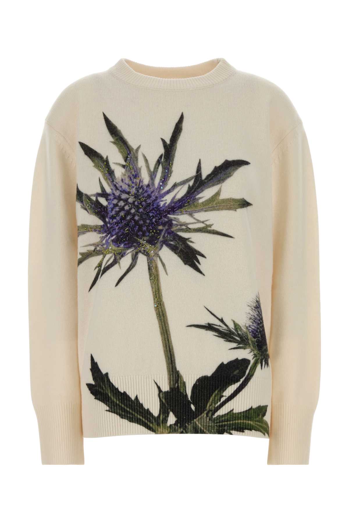 Blumarine Stampa Sweater — Beige