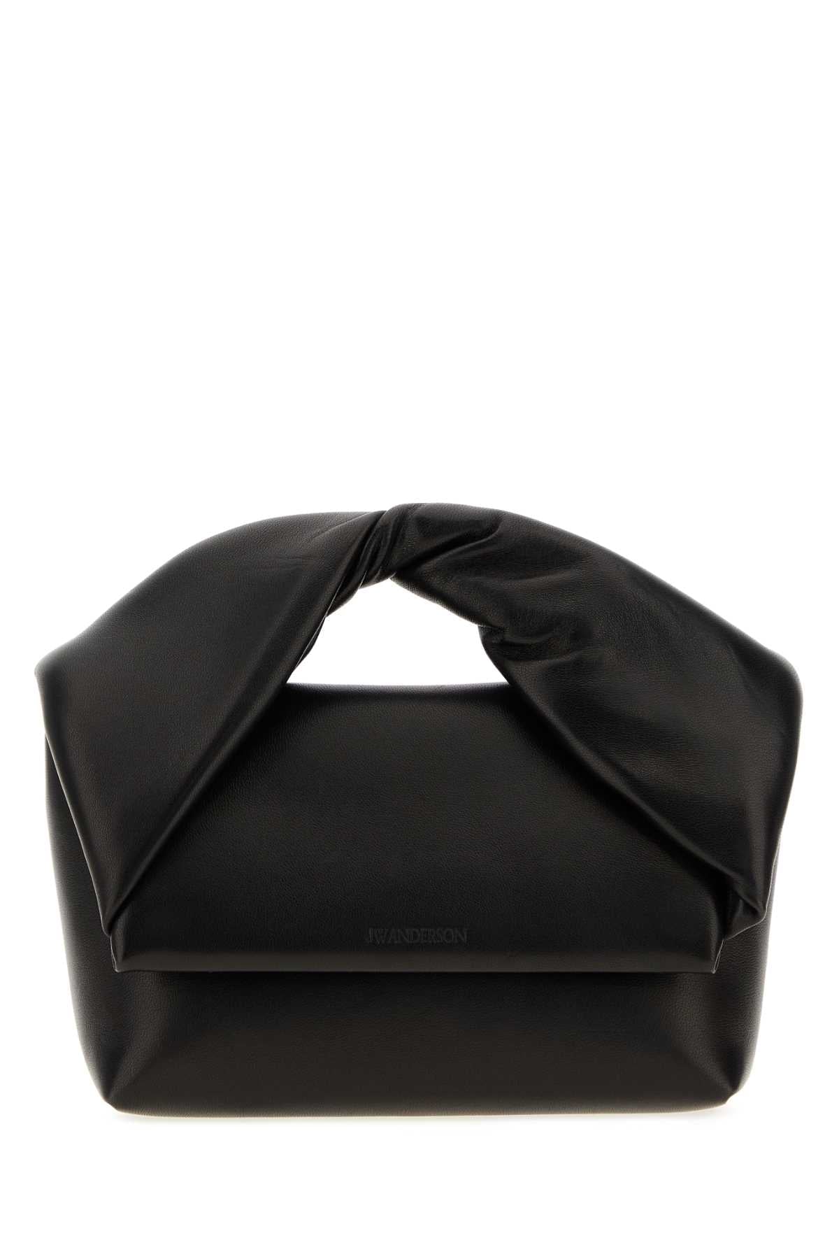 JW Anderson Midi Twister Top Handle Bag — Black