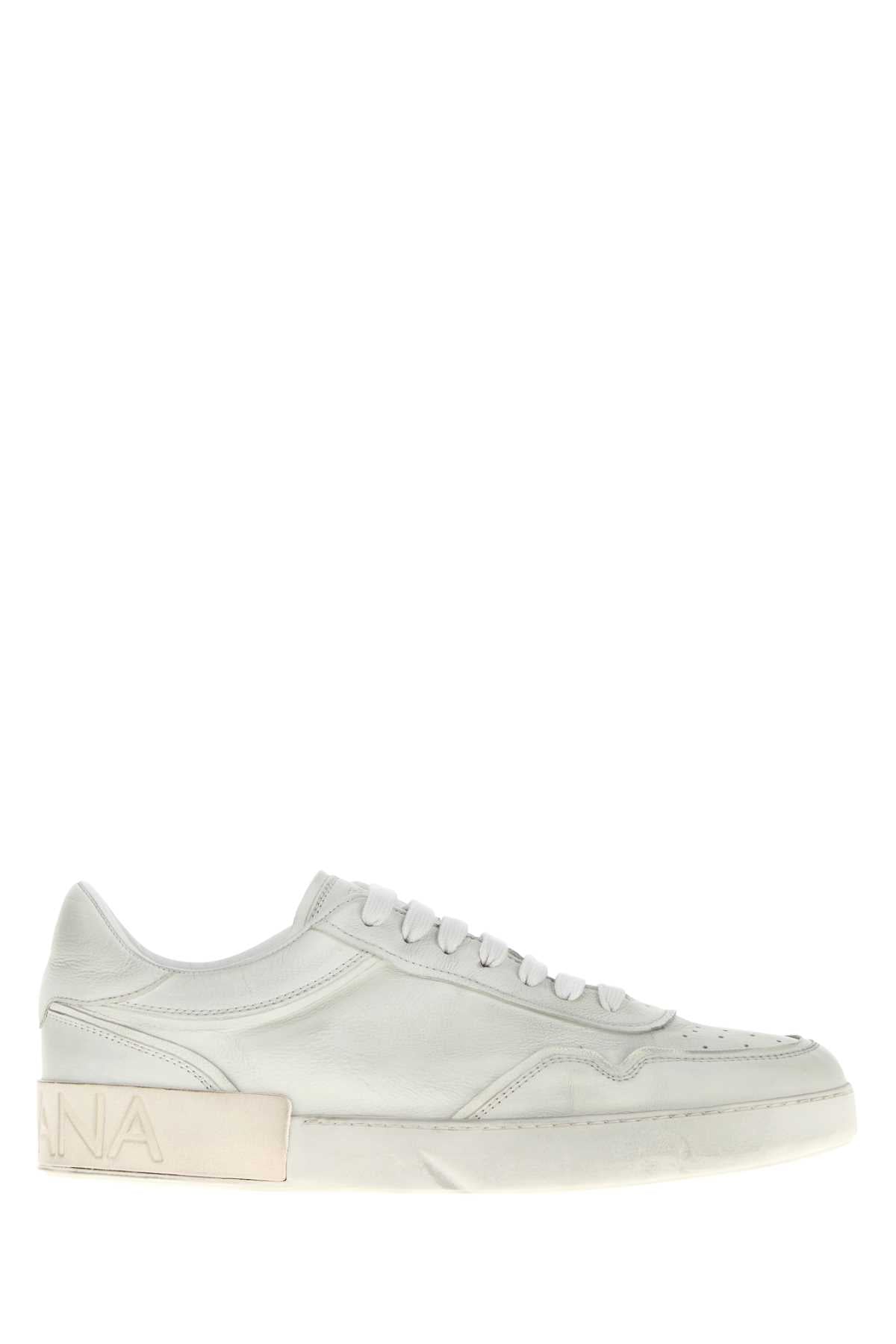 Dolce & Gabbana Leather Sneaker — White