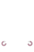 Amina Muaddi Cameron Earrings — Pink