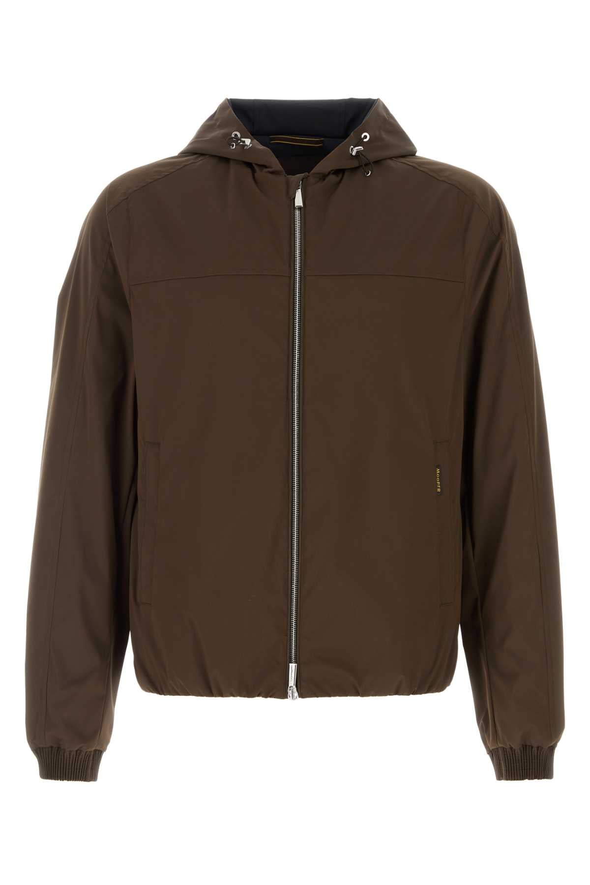 Moorer Cappuccio Jacket — Brown