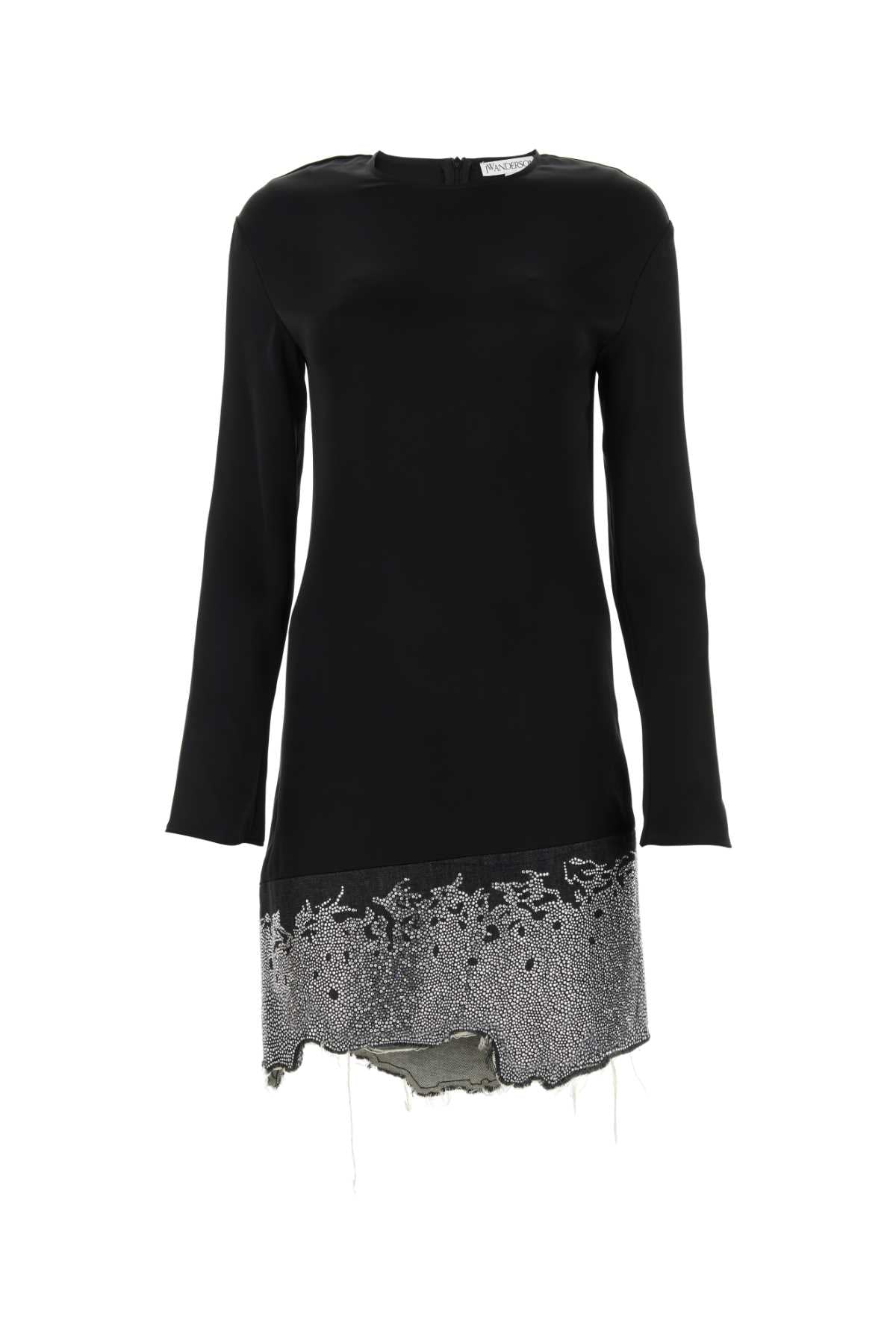 JW Anderson Glitter Dress — Black