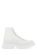 Alexander McQueen Canvas High-Top High-Top Sneaker — White