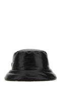Prada CAPPELLI Nappa Leather Padded Bucket Hat — Black