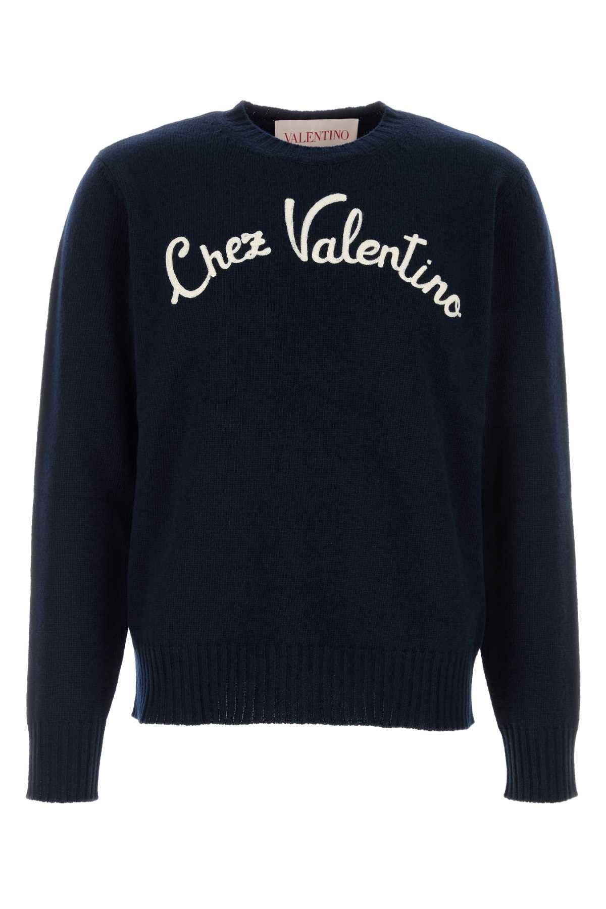 Valentino Garavani Chez Sweater — Navy