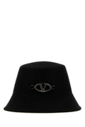 Valentino Garavani BUCKET Wool Felt Bucket Hat — Black