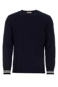 Valentino Garavani Cotton-Knit Sweater — Navy