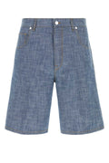 Fendi Relaxed Bermuda Shorts — Blue