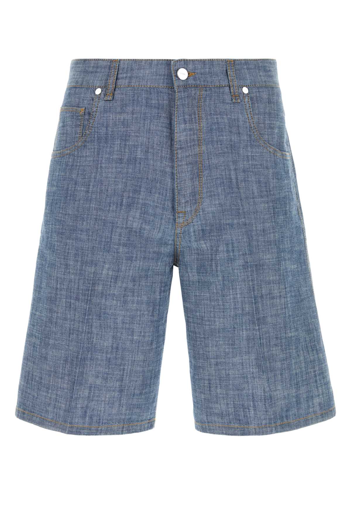 Fendi Relaxed Bermuda Shorts — Blue