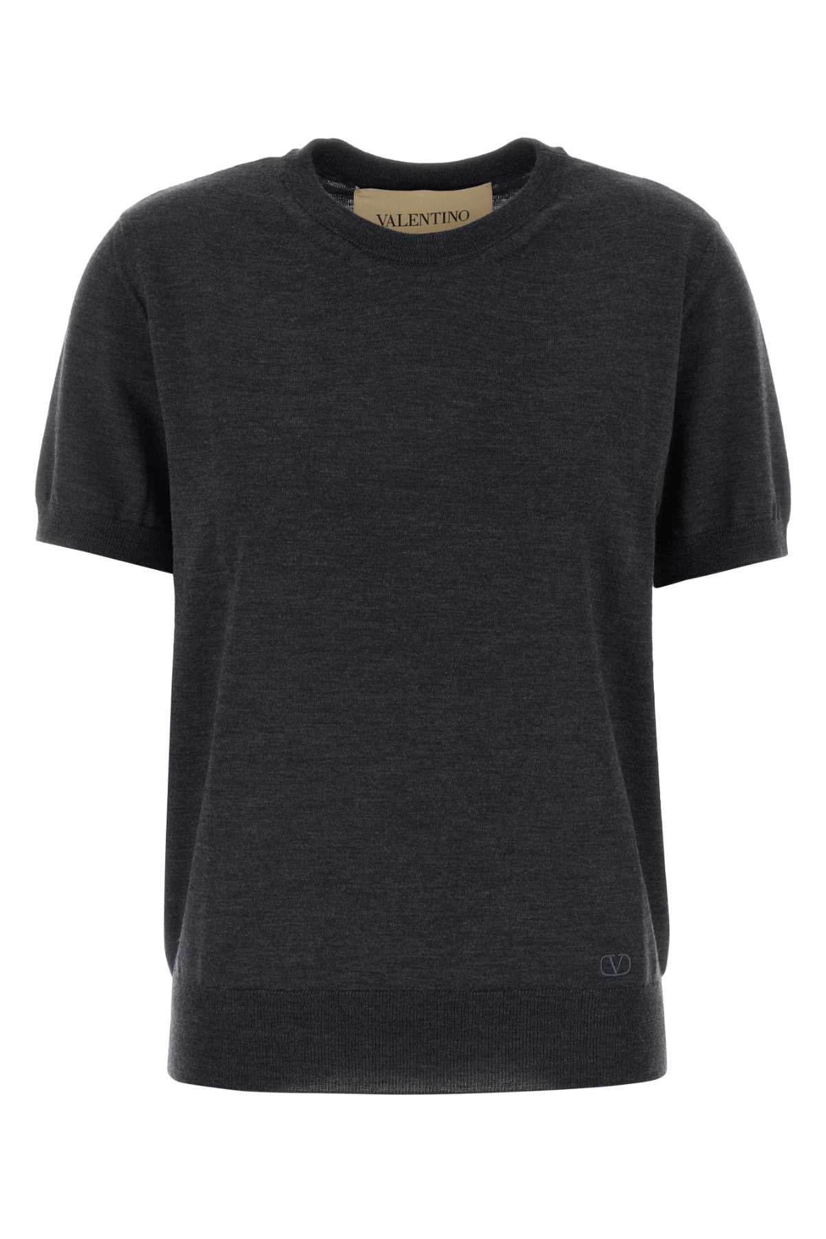 Valentino Garavani Vlogo Sweater — Gray