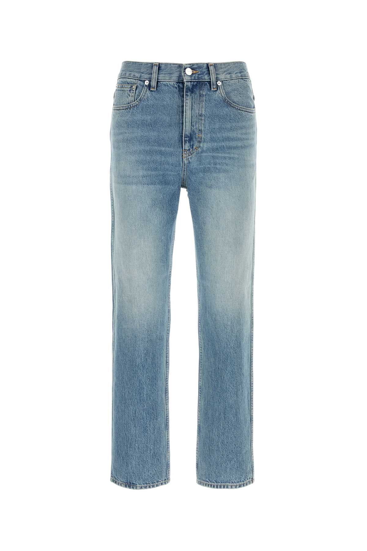 Gucci Straight-Leg Denim Jeans — Blue