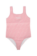 Fendi Kids Lycra Swimsuit — Pink