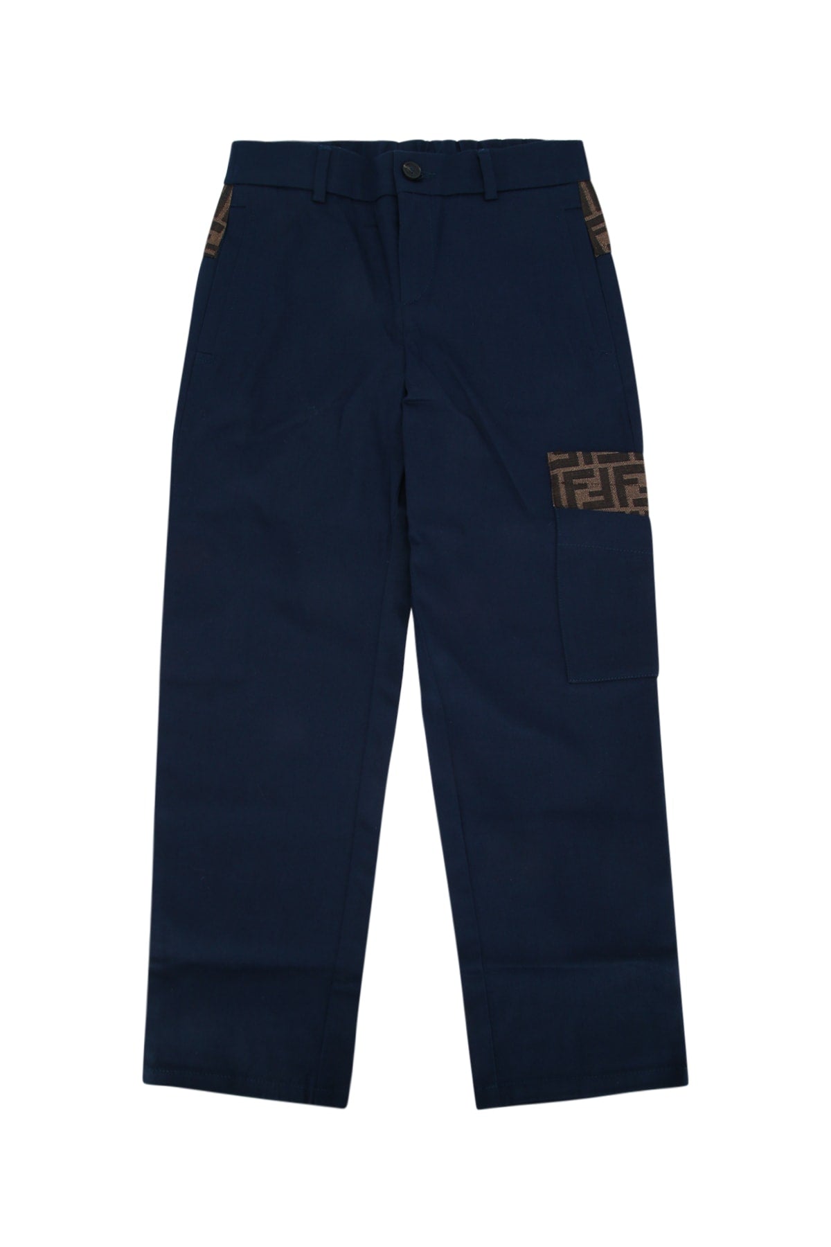 Fendi Kids Eavy Trousers — Navy