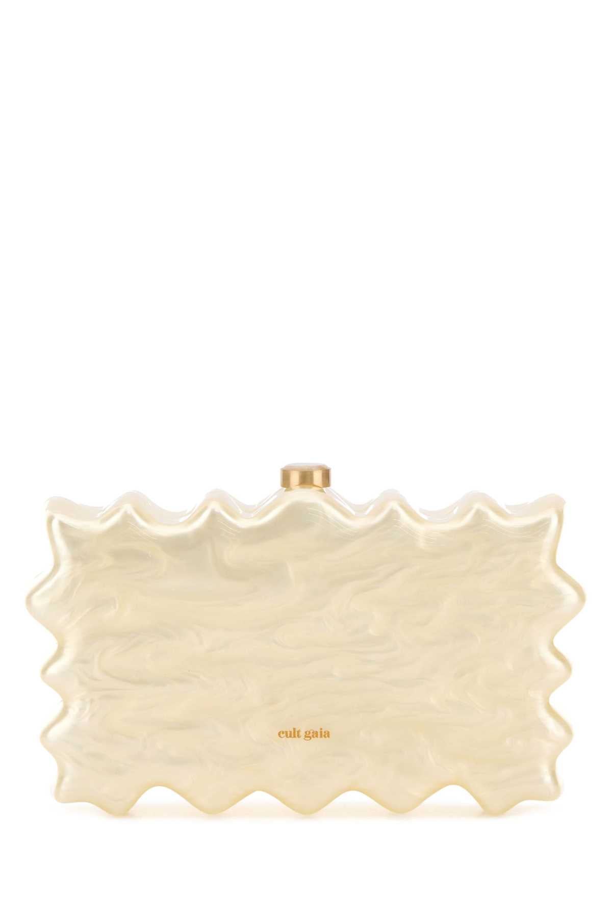 Cult Gaia Paloma Clutch — Ivory