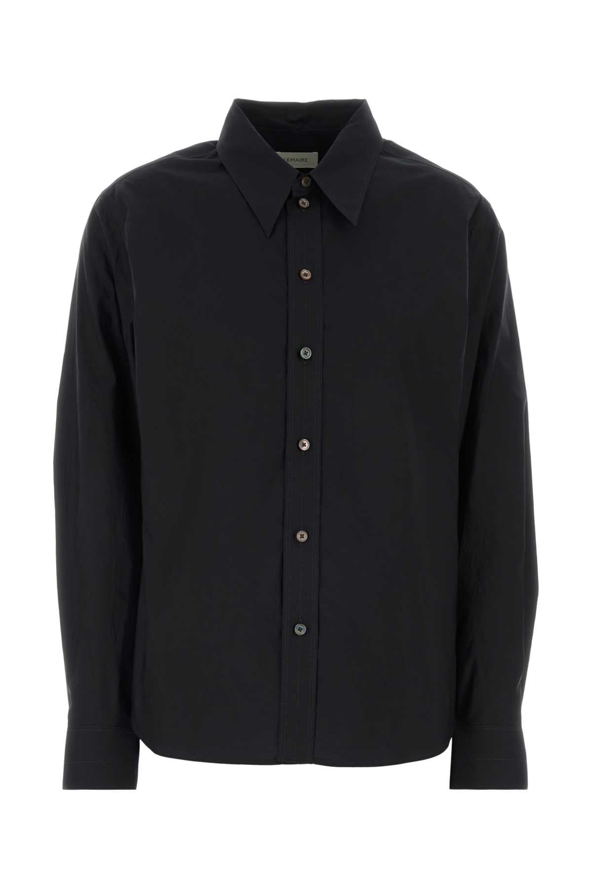 Lemaire Pointed Collar Shirt — Black