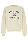 Sporty & Rich Crest Sweatshirt — Ivory