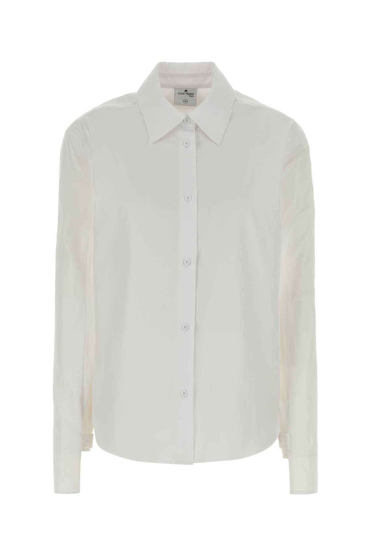Courreges Poplin Shirt — White