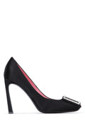 Roger Vivier Trompette Strass Heel — Black