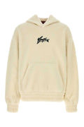 Gucci Wool-Blend Teddy Hoodie — Ivory