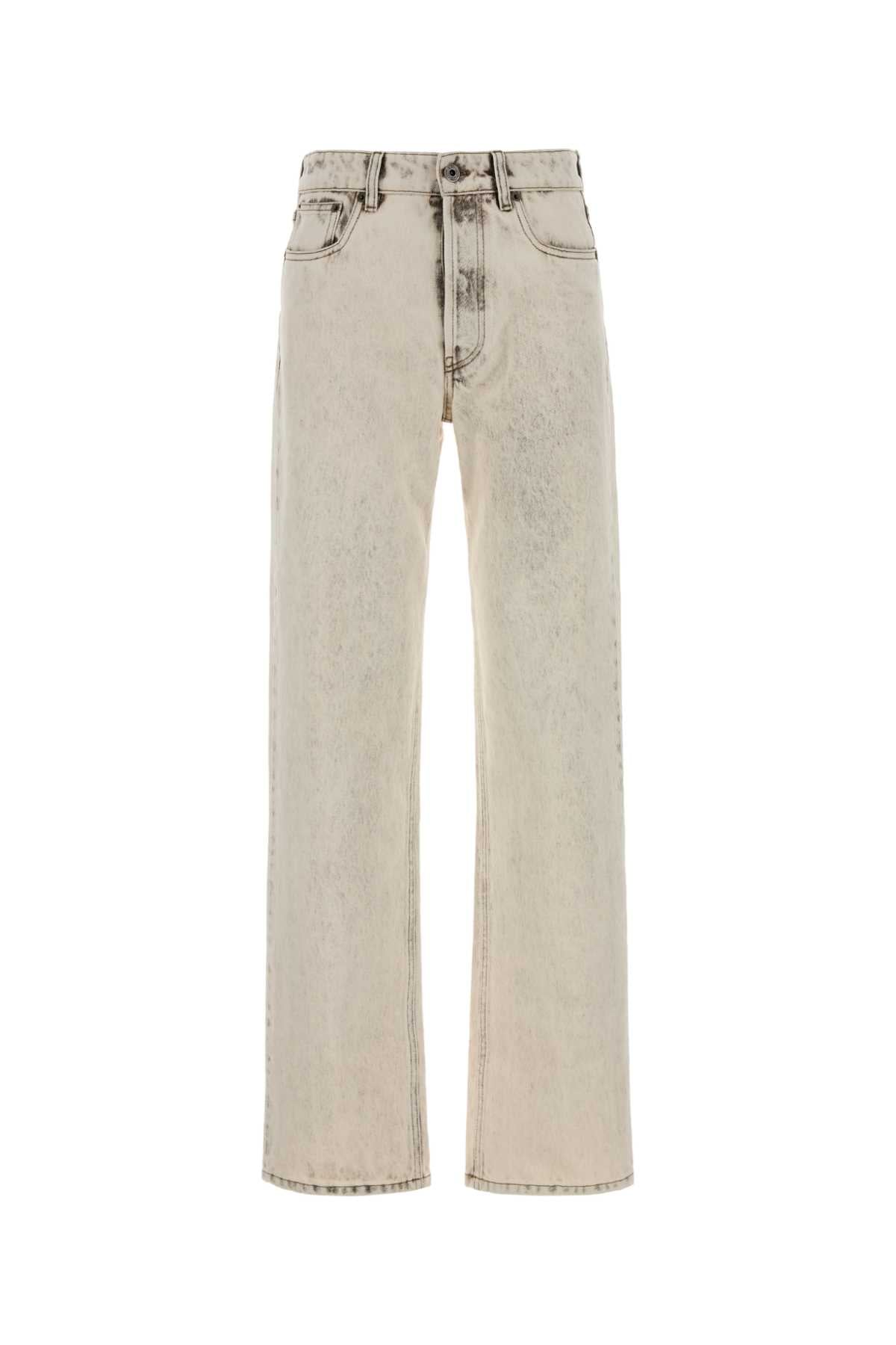 Miu Miu Ivory Denim Jeans — White