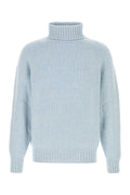Umit Benan Cashmere Turtleneck Sweater — Blue