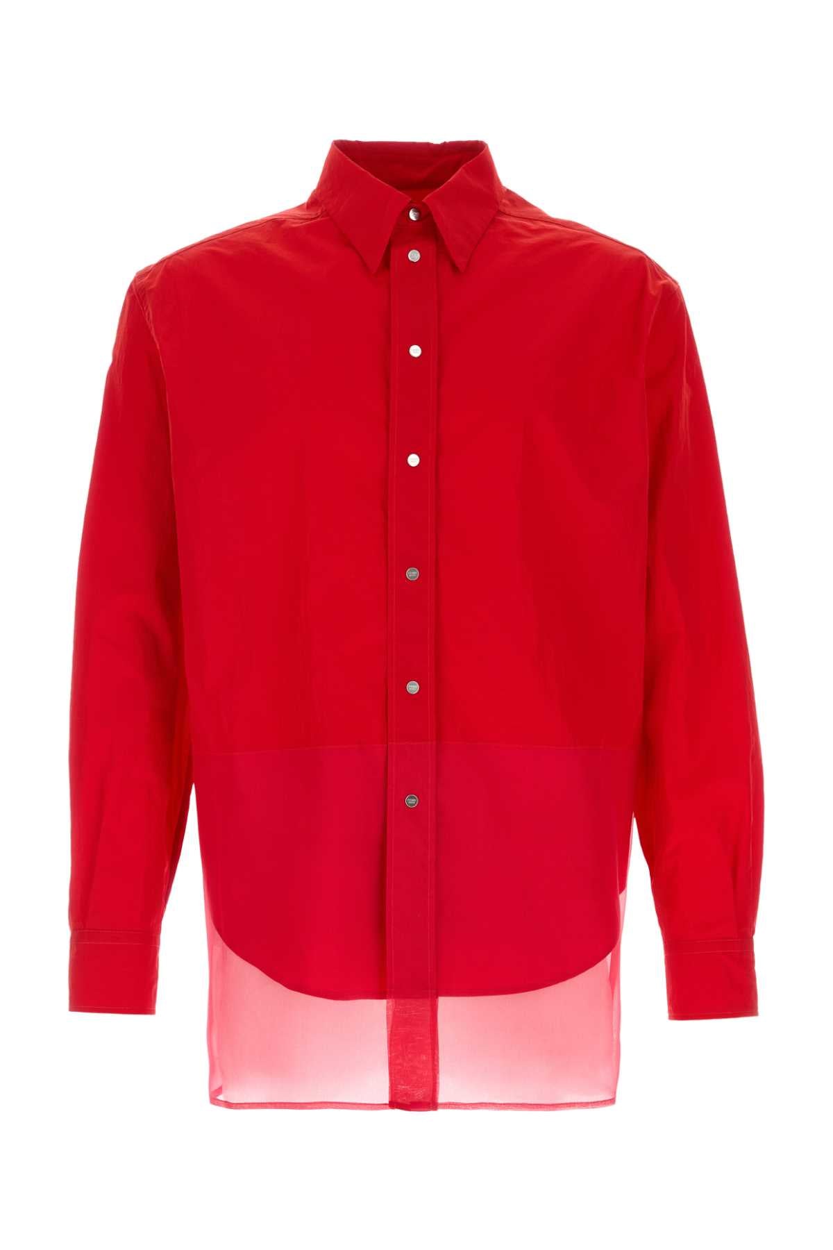 Camisa fluida Fendi - Rojo