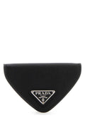 Prada Leather Coin Purse Coin Purse — Black